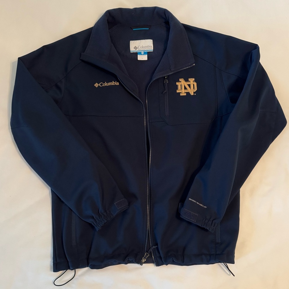 Notre Dame Columbia soft shell jacket. Only worn a few times.